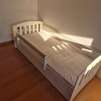 Letto per bambini con cassetto contenitore 