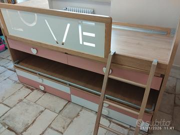letto a ponte per stanzetta nuovo