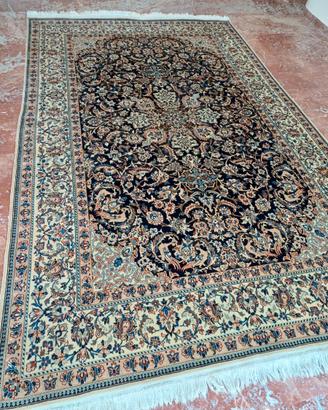 Tappeto persiano Nain extrafine seta/lana/cotone