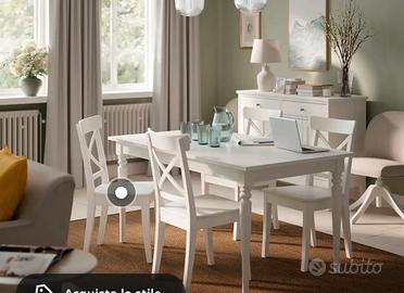Tavolo ikea con sedie