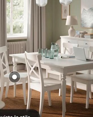 Tavolo ikea con sedie