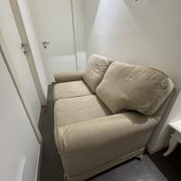 Divano 2 posti beige sfoderabile