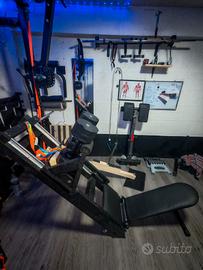 Leg press 45° come sportaretusa pressa