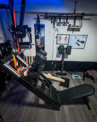 Leg press 45° come sportaretusa pressa