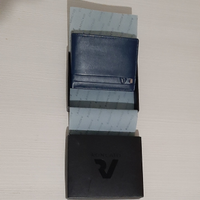 Portafoglio in pelle da uomo Roncato colore blu