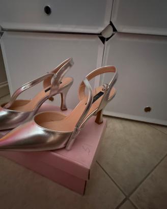 Scarpe con tacco Argento
