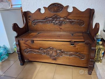 cassapanca in legno 
