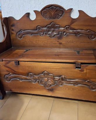 cassapanca in legno 