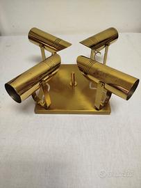 lampada da soffitto anni 70 in ottone 