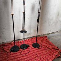 Lotto 3 lampade piantana vintage