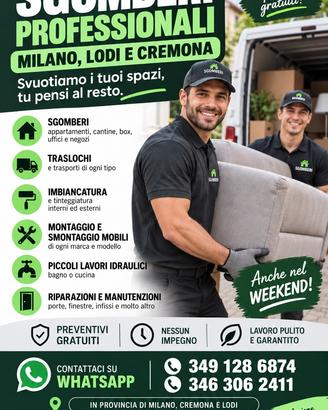 Sgomberi Professionali Milano Lodi Cremona