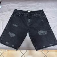 Pantaloncino jeans nero
