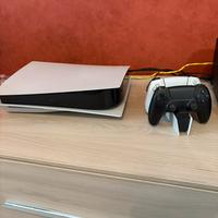 Playstation 5 + 2 dualsense + base + giochi