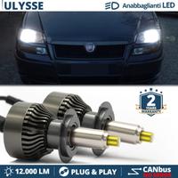 Anabbaglianti LED H7 per Fiat Ulysse 6500K 12000L