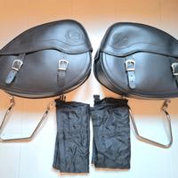 Borse laterali  20lt Harley Davidson e moto custom