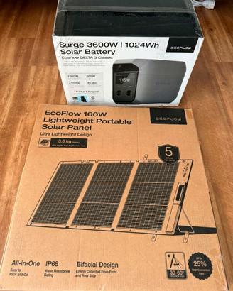 Ecoflow Delta 3 con pannello nuovo