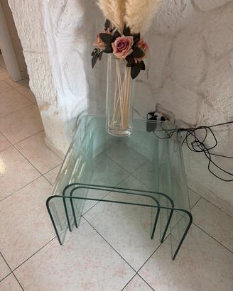 Set tavoli cristallo