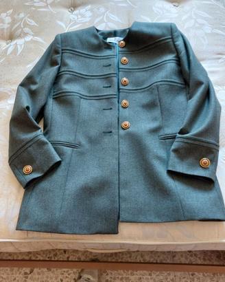 Tailleur donna con gonna colore verde