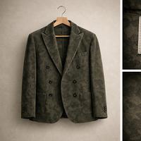 Blazer QB24 uomo verde militare taglia 50