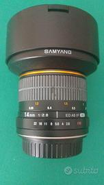 Obbiettivo grandangolo Samyang 14mm