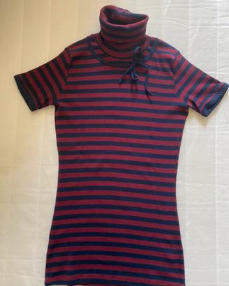 MaxMara t-shirtblu e bordeaux vintage