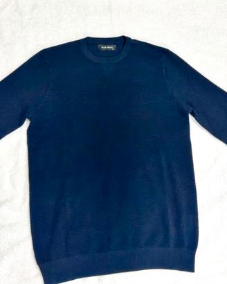Maglione uomo Blue Beryl girocollo blu scuro