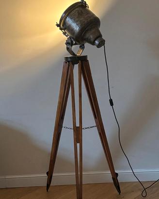 Lampada da terra Industrial Vintage