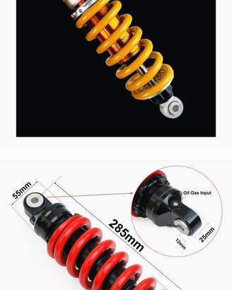 Ammortizzatori Moto ,precarico a Ghiera ,Nuovi