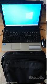 Notebook PC Acer RAM 8GB 500 HDD borsa e mouse