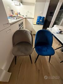 Set 5 sedie salotto- cucina