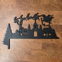 decorazione natalizia per porta