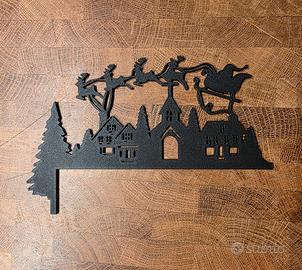 decorazione natalizia per porta