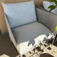 Poltrona da giardino (due pezzi)