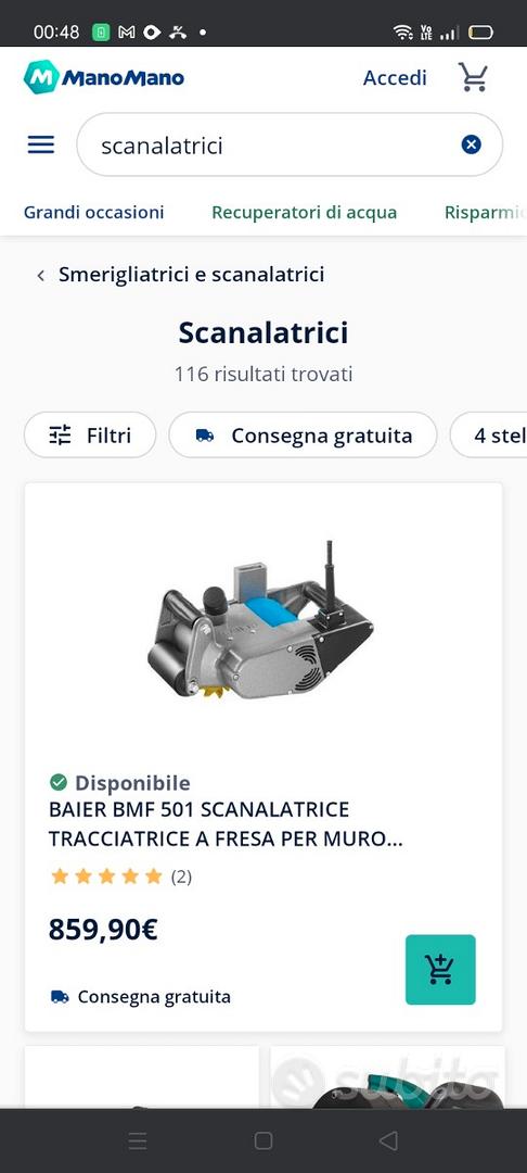 BAIER BMF 501 SCANALATRICE TRACCIATRICE A FRESA PER MURO