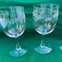 Calici acqua Baccarat Sevigne francesi set 4 pezzi