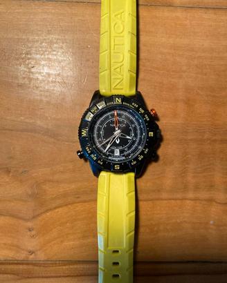 Orologio Nautica Tide Compass Temp - Giallo / Nero