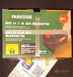 Nuovo! Batteria Parkside 20V 4 Ah GARANZIA