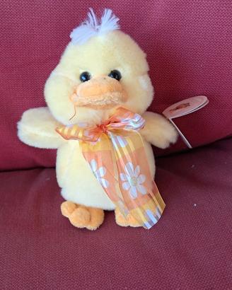 Peluche pulcino Pasqua De Car 17 cm nuovo