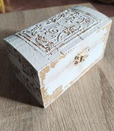 Portagioie porta gioielli artigianale foglia oro