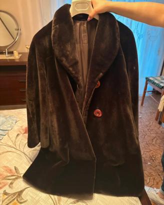 Elegante Pelliccia Vintage color Testa di Moro