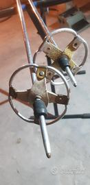 Bastoncini sci epoca cober milano anni 50