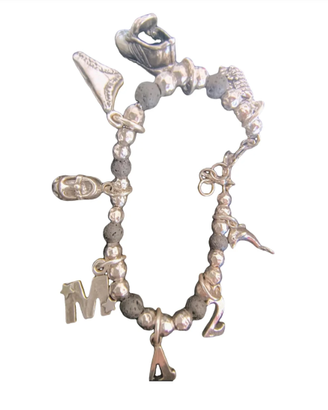 Giovanni Raspini - bracciale argento con charms