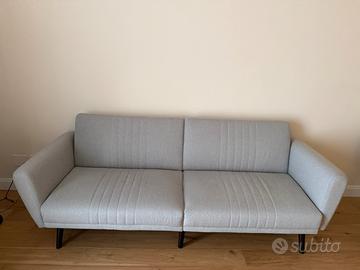 Divano letto 3 posti con schienale reclinabile