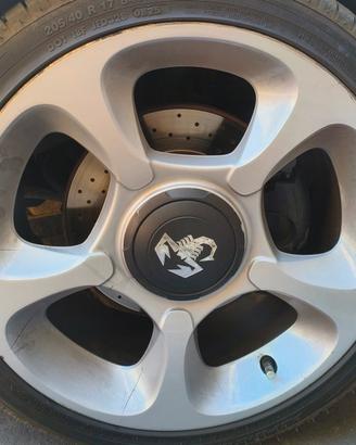 4 Cerchi in lega da 17 pollici per 500 Abarth 