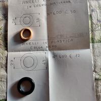 Anelli per tende in legno naturale 