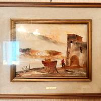 Quadro Barca Mare Pittura ad Olio ALDO DIRONTI