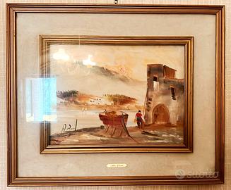 Quadro Barca Mare Pittura ad Olio ALDO DIRONTI