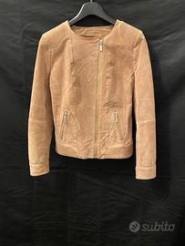Giacca vera pelle donna S blazer motociclista