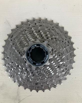 Cassetta Pignoni Shimano HG50 8 Velocità - 11-30T - HyperGlide - Acciaio Nichelato - Per Bici Da Strada E Mountain Bike