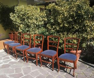 6 sedie in legno